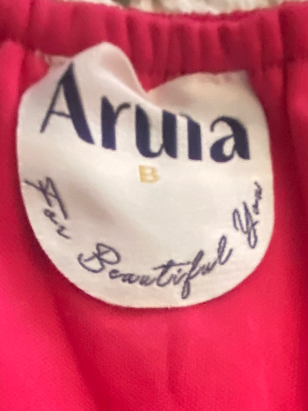 Arula Raspberry Pink Textured Peplum Blouse Size B 2X Flutter Sleeve - Picture 2 of 7